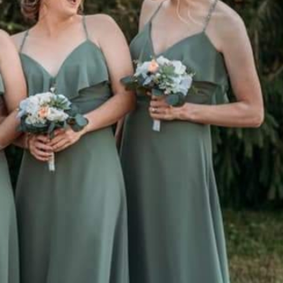 Unaltered Moss Bridesmaid Dress 
